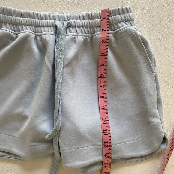 Rae Mode Soft Lounge Shorts Small Women’s Light Blue Drawstring Casual Comfy Ath - Picture 5 of 6